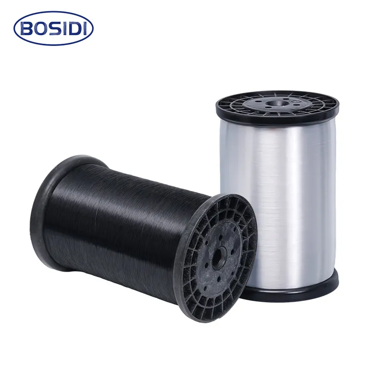 Factory supply 0.20mm black PET polyester high flame-retardant V0 monofilaments in stock